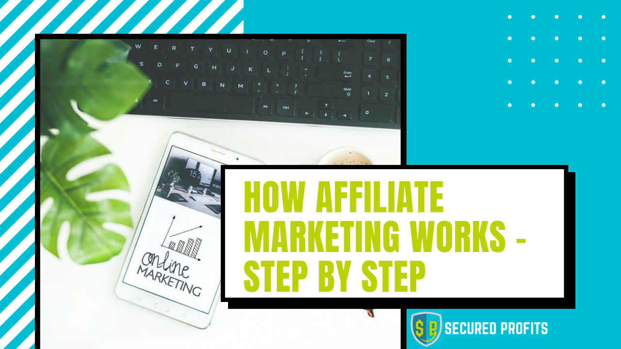 How Affiliate Marketing Works Step by Step - Mobile on the Office Desk with Online Business Written