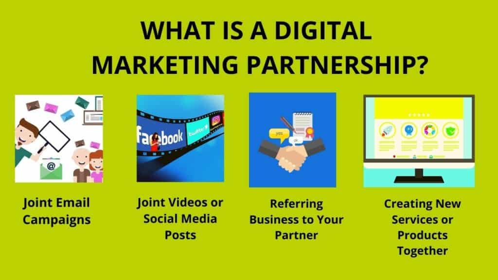 What is a Digital Marketing Partnership Illustration