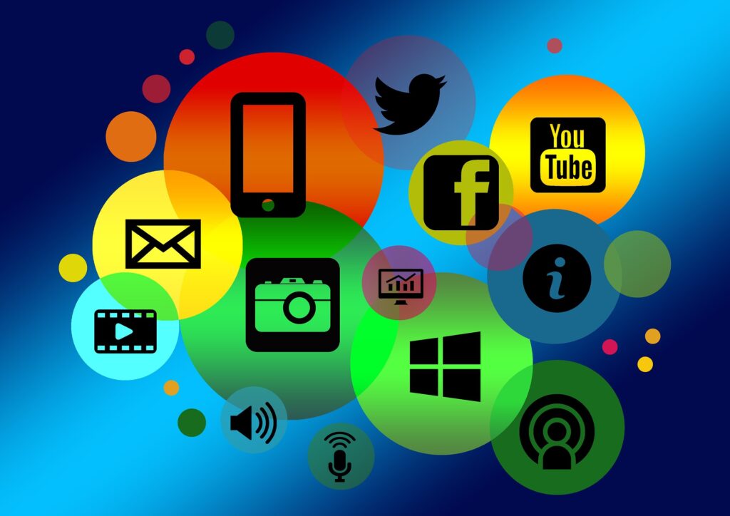 Online Social Media Icons