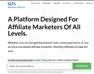 Wealthy Affiliate Home
