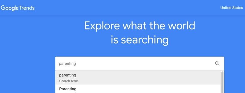 Google Trends - Parenting Search