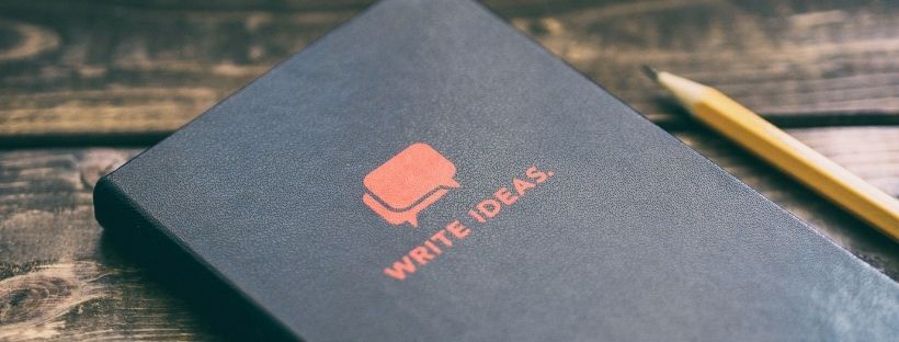 Write Ideas Black Notebook